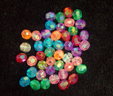 8X7mm Acrylic Faceted Crystal Beads MultiColor