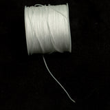 50 Mtr 0.5mm Colored Satin Thread Spool White