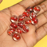 50 Pcs 12mm Radium Round Beads Red