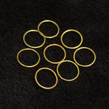 100 Pcs 14mm Close Jump Rings Golden