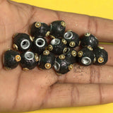 20 Pcs. Lac RONDELLE Beads Black