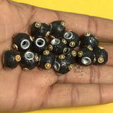 20 Pcs. Lac RONDELLE Beads Black 12mm