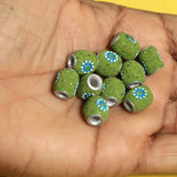 10 Pcs. Lac Tyre Beads Peridot 12mm