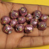 20 Pcs. Lac RONDELLE Beads Pink 13mm