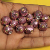 20 Pcs. Lac RONDELLE Beads Pink 13mm