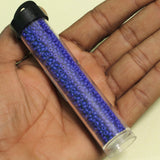 4 Inches, 10`0, Preciosa Seed Beads Opaque Blue