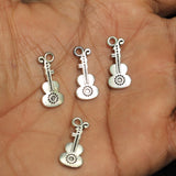 21mm German Silver Guitar Charms