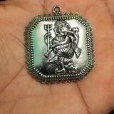 German Silver Dancing Ganesha Pendants 42x38mm