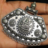 3 Inch German Silver Ganesha Pendant