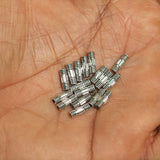 50 Pcs German Silver Spacer Beads 9x3mm