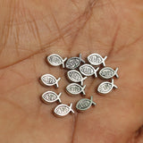 50 Pcs German Silver Spacer Beads 7x5mm