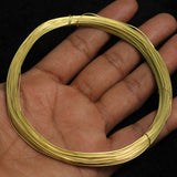 25 Mtrs 24 Gauge Golden Plated Brass Craft Wire