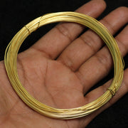 18 Mtrs 22 Gauge Golden Plated Brass Craft Wire
