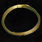 5 Mtrs, 18 Gauge  Golden Plated Brass Craft Wire