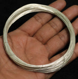 60 Mtrs 28 Gauge Silver Plated Brass Craft Wire