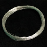 75 Mtrs,30 Gauge  Silver Plated Brass Craft Wire
