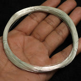 75 Mtrs,30 Gauge  Silver Plated Brass Craft Wire