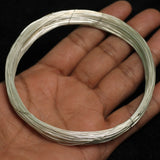 40 Mtrs 26 Gauge  Silver Plated Brass Craft Wire