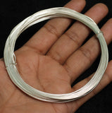 10 Mtrs 20 Gauge Silver Plated Brass Craft Wire