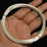 5 Mtrs, 18 Gauge Silver Plated Brass Crafts Wire
