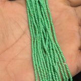 5 Bunch of Preciosa Seed Bead Strings Luster Green