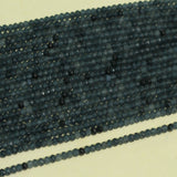 1 String 3x4mm Zed Cut Rondelle Gemstone Beads Teal
