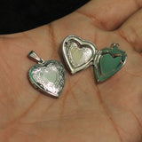 22mm Locket Heart Silver Pendant