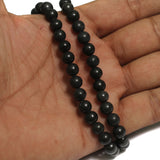 Black Gemstone Beads, Size 07-09 mm, Pack Of 1 String