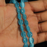 10x8mm Flat Oval Monalisa Beads