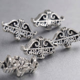 10 Pcs 14x8mm German Silver Jai Shree Ram Connectors