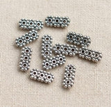 20 Pcs 10x4mm German Silver 3 Holes Spacer