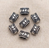 10 Pcs 10x8mm German Silver 3 Holes Spacer