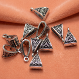 15x9mm German Silver Hooks Silver