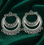 4 Pcs, 1.25 Inches German Silver Earring Components