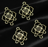 4 Pcs German Silver Earring Components