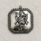 German Silver Dancing Ganesha Pendants 42x38mm