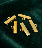 20 Pcs 24mm German Silver 5 Holes Strings Connectors