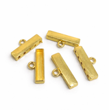 20 Pcs 24mm German Silver 5 Holes Strings Connectors