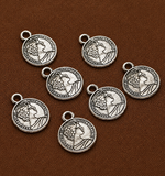 11mm German Silver Queen Elizabeth Charms