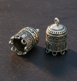 4 Pcs, 24x15mm German Silver Jhumki Components