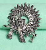 1.75 Inch German Silver Krishna Pendant