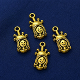 25 Pcs German Silver Charms Golden 19x8mm
