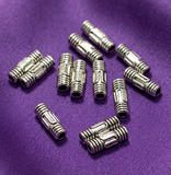 50 Pcs German Silver Spacer Beads 9x3mm