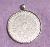 2 Inch Round Bezel Setting Pendant Base Silver