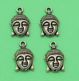 20 Pcs 16x14mm German Silver Buddha Charms