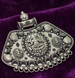3 Inch German Silver Ganesha Pendant