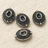 22x16mm German Silver Oval Beads