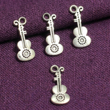 21mm German Silver Guitar Charms