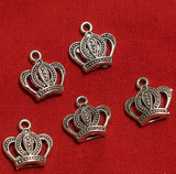 16mm German Silver Crown Charms