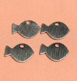 15x10mm German Silver Charms Fish